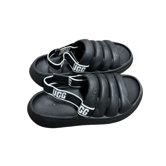 Ugg Black Puffy Sandal, 5 big kid
