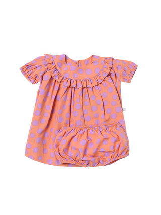 Stella McCartney Polka Dot Flared Dress with Bloomers, 3 months