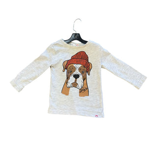 Appaman Oatmeal long sleeve w/dog, 12-18 months