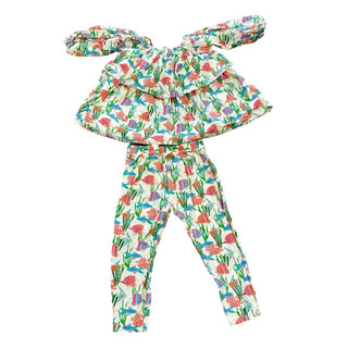 Sapphire Kids Underwater Print Flowy Shirt with Pant Set, 4-5 years