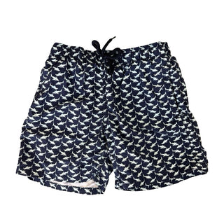 Vilebrequin Navy Blue Sharks Swim Shorts, 12 years