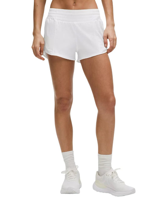 Lululemon Athletica Hotty Hot High-Rise Lined 2.5" shorts White, 0