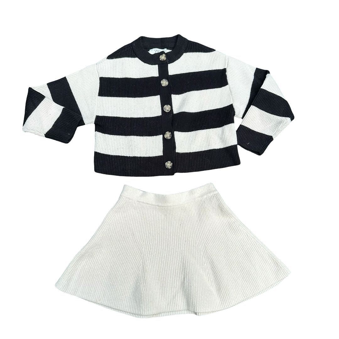 Zara  skirt & cardigan set, 8-9 years