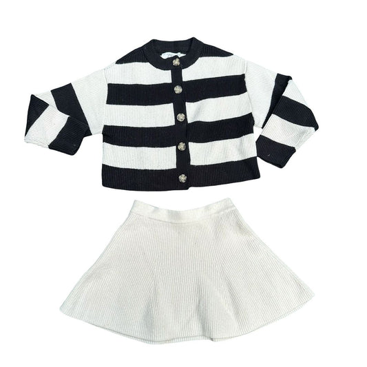 Zara  skirt & cardigan set, 8-9 years
