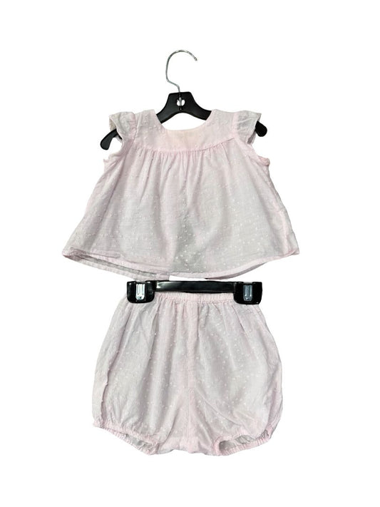 Bonpoint pink t-shirt and short set, 3 months