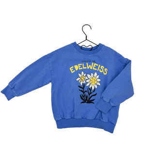 Mini Rodini Blue Edelweiss Sweater, 6-7 years
