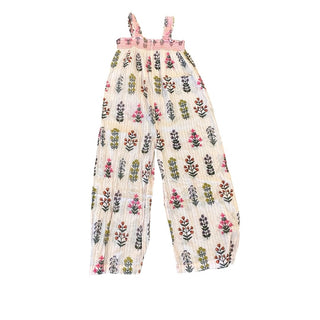 Pink Chicken pink floral pant romper, 8 years