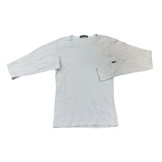 Brandy Melville White and Blue Striped Long Sleeve, o/s