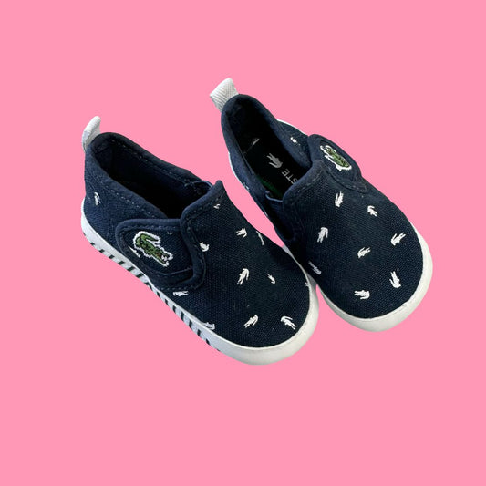 Lacoste crib shoes, 6-9 months