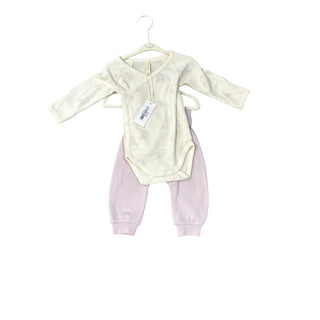 Quincy Mae Sample side snap bodysuit + pant set , 3-6 Months