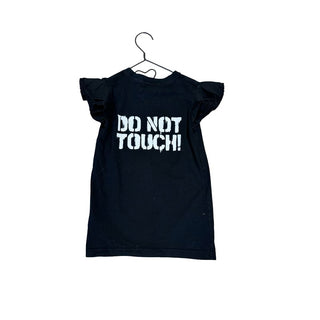 Nununu Black T-Shirt with Lightning Bolt and Words, 6-7 years
