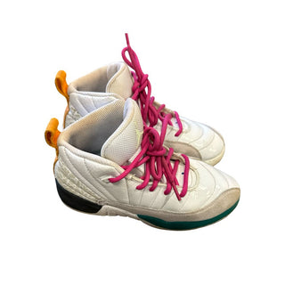 Nike Air Jordan 12 Retro White Vapor Green Shoes, 1 big kid