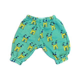 Bobo Choses Green faraway castle sweatpants, 3 months