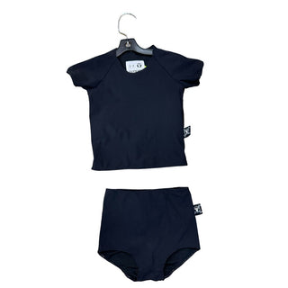 Nununu Black Bathing Suit with Circle Back, 2-3 years