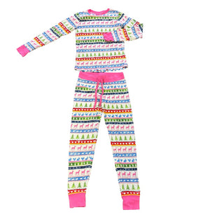 Hatley Pink winter pattern pj’s, Women’s xs