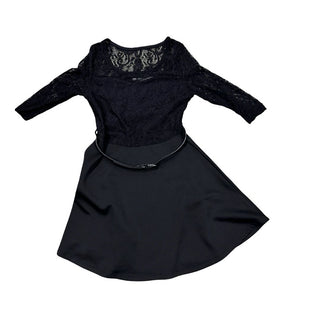 Urban Kids Black Dress with Belt, 7-8 years