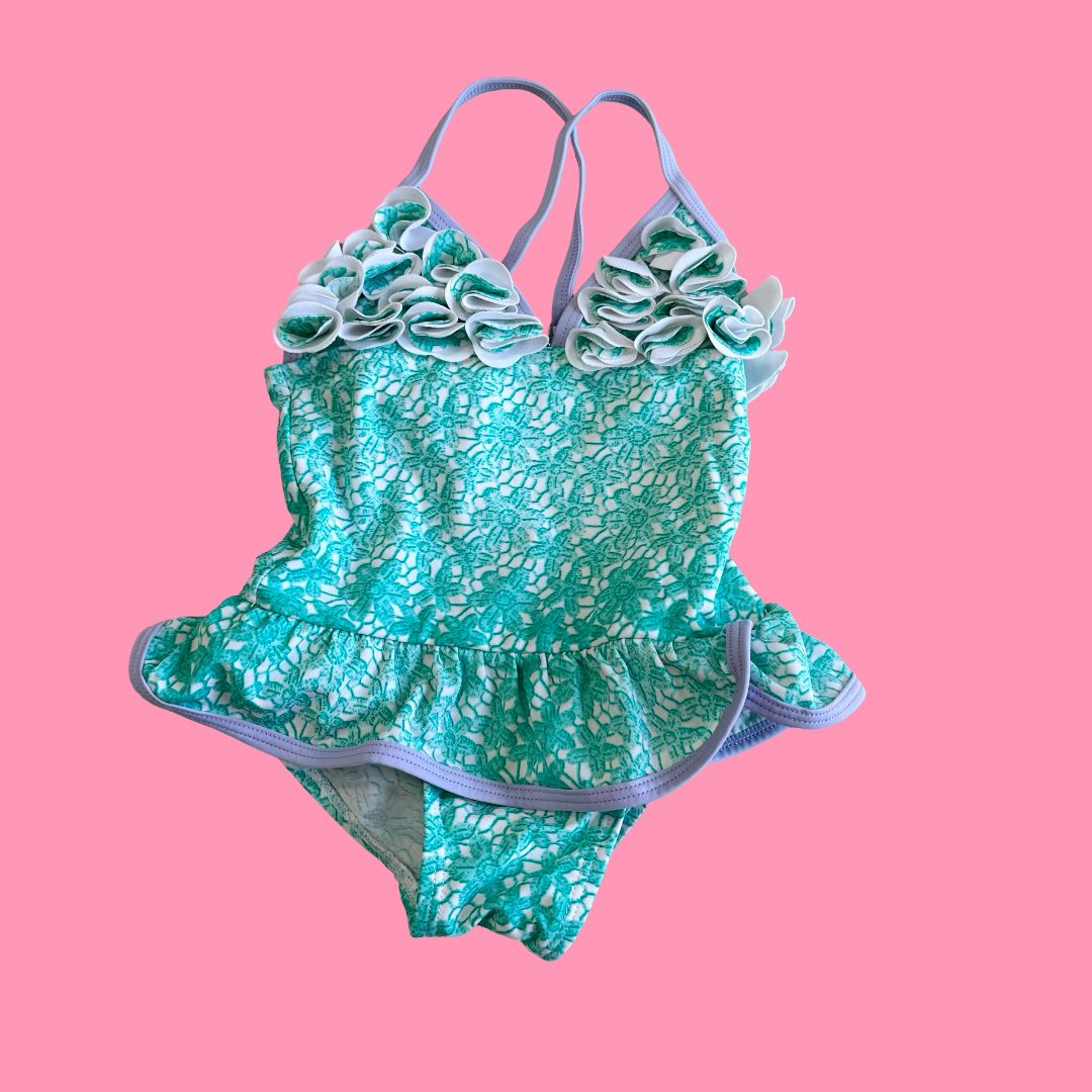 Floati Mini One piece turquoise swim, 24M