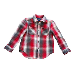 Ralph Lauren Red Plaid Flannel Like Button Down Long Sleeve Shirt, 5 years