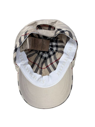 Burberry Khaki Beige Hat with Plaid Lining, 46 EU