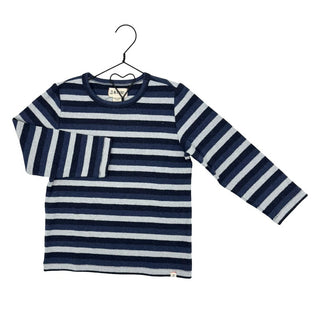 Me & Henry Three Blue Striped Long Sleeve New with Tags, 5-6 years