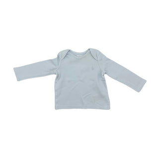 Laranjinha blue collared long sleeve, 3 months