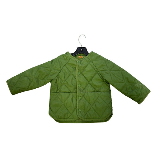 Zara Green Quilted Liner Jacket, 4 years