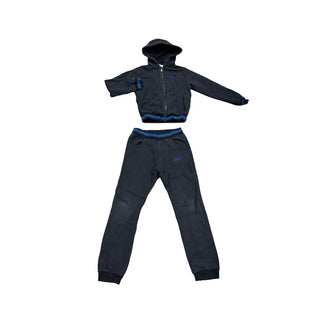 Versace Black w/blue detail sweatshirt/pant set, 6-7 years