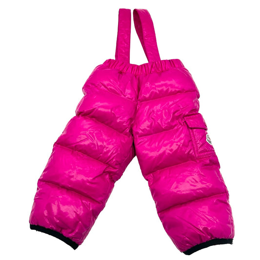 Moncler Pink snowpants, 12-18 months