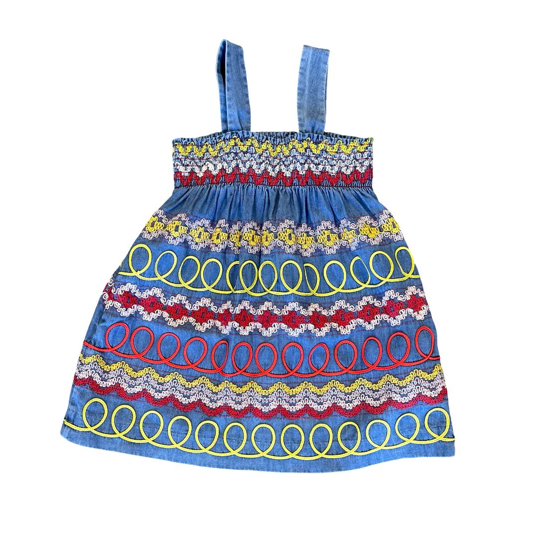 Stella McCartney patterned denim dress, 3 years
