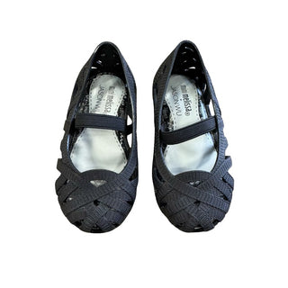 Mini Melissa Black Strappy Shoe, 6 little kid
