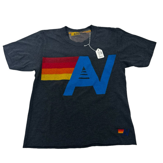 Aviator Nation Logo boyfriend tshirt charcoal brand new with tags on, Kids xs