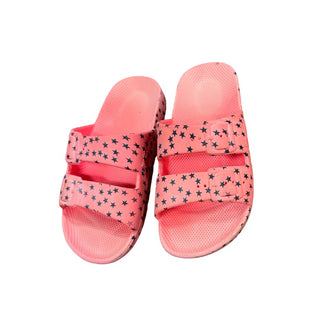 Freedom Moses Orange Sandals w Black Stars, eu 28-29 little kid