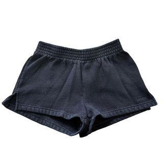 Aritzia Black Cozy Fleece Perfect Short Shorts, 2xs