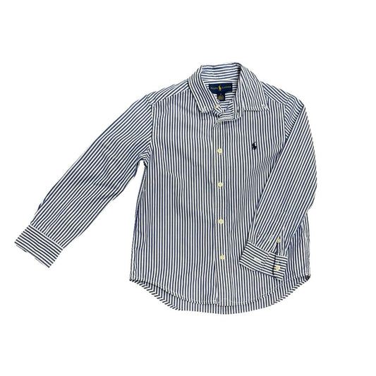 Ralph Lauren Blue and White Stripe Button Down, 5 years