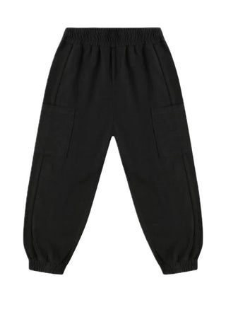 Rylee + Cru Black Sweatpants with Cargo Pockets, New With Tags, 8-9 years