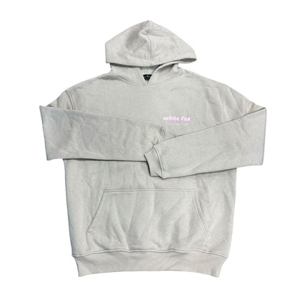 White Fox Beige Sweatshirt with Pink Writing brand New with Tags, s/m