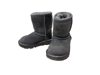Ugg Grey Suede Uggs with Metallic Backs, 6 little kid