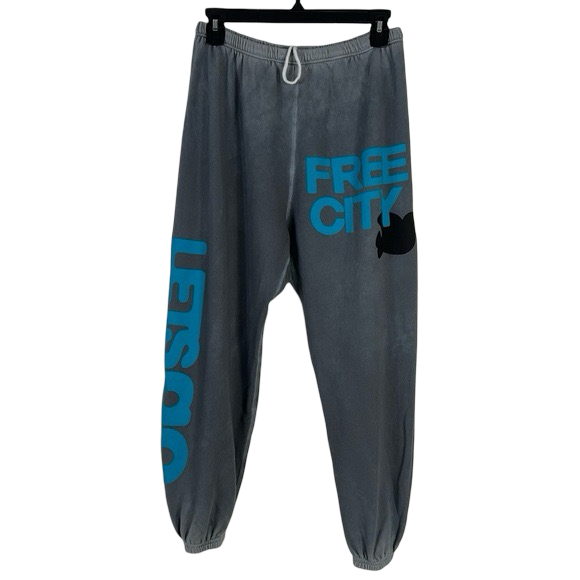 Free City super vintage og grey sweatpants, womens small