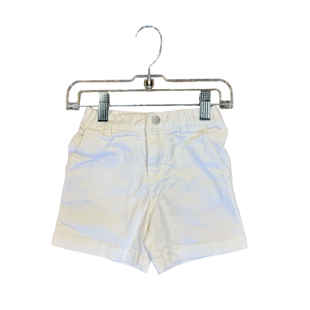 Jacadi White Denim Shorts, 24 months