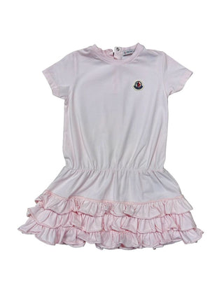 Moncler Pale Pink Ruffle Dress, 3 years