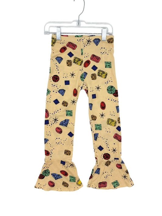 Mini Rodini gemstone leggings w/small hole, 3-5 years