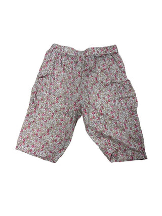Fleurisse Pink Floral Cargo Capris, 6 months