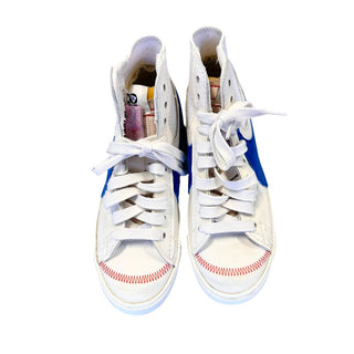 Nike Nike Blazer Mid '77 Jumbo sneakers in white and blue, 7.5 big kid