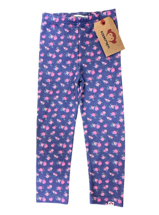 Appaman Purple Leggings with Pink Floral Pattern new with tags, 3 years