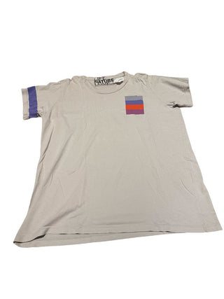Free City pocket short sleeve tee silver cloud brand new, womens large