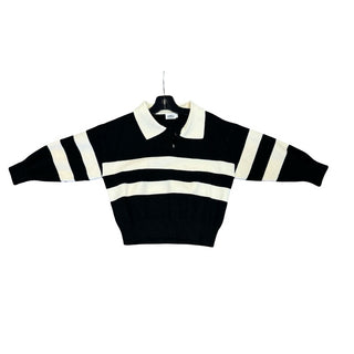 Leeli Black and White Collared Sweatered Shirt, 4-5 years