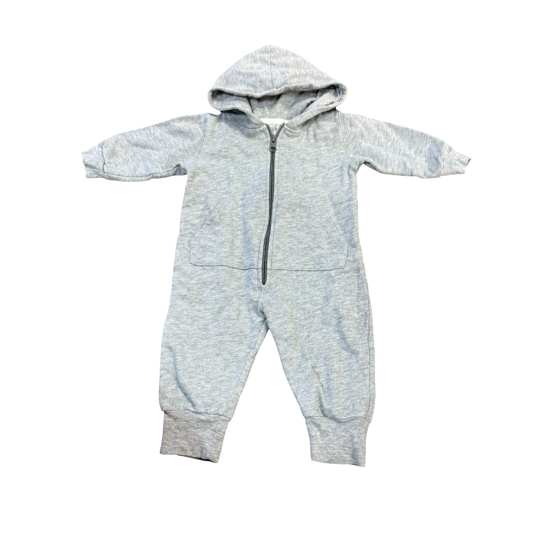 Mini Mioche Grey biker romper, 6-12 months