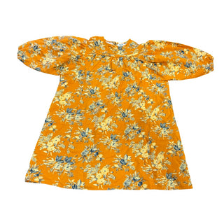 Tambere Orange floral Dress, 4 years