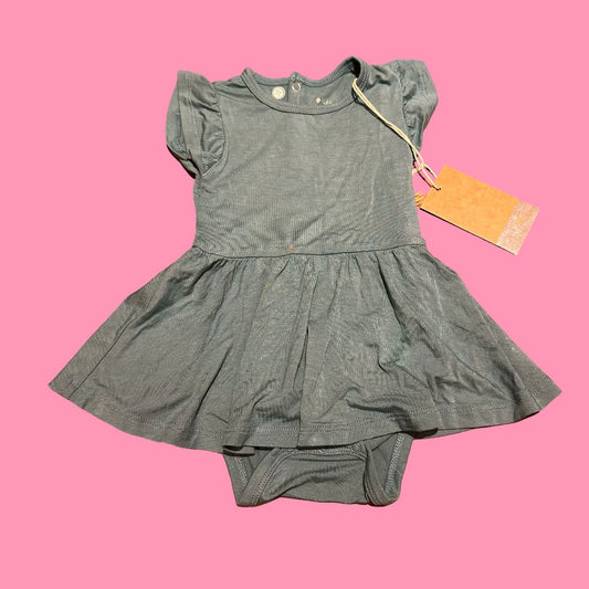 Kyte green dress, 6-12 months
