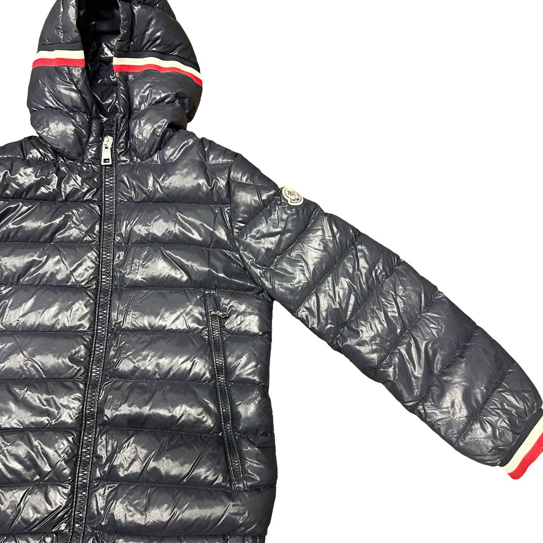 Moncler Navy down Alberic Giubbotto puffer jacket, 12 years